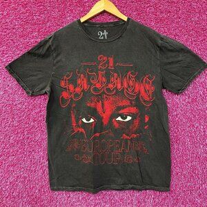 21 Savage European Rap Tour Tshirt size Medium